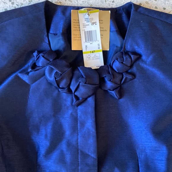 KASPER NWT 14P Brazilian Sky Midnight Navy Blue Mother of the Bride - Picture 2 of 4